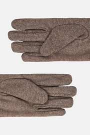 Wool Jersey Gloves, Taupe, hi-res