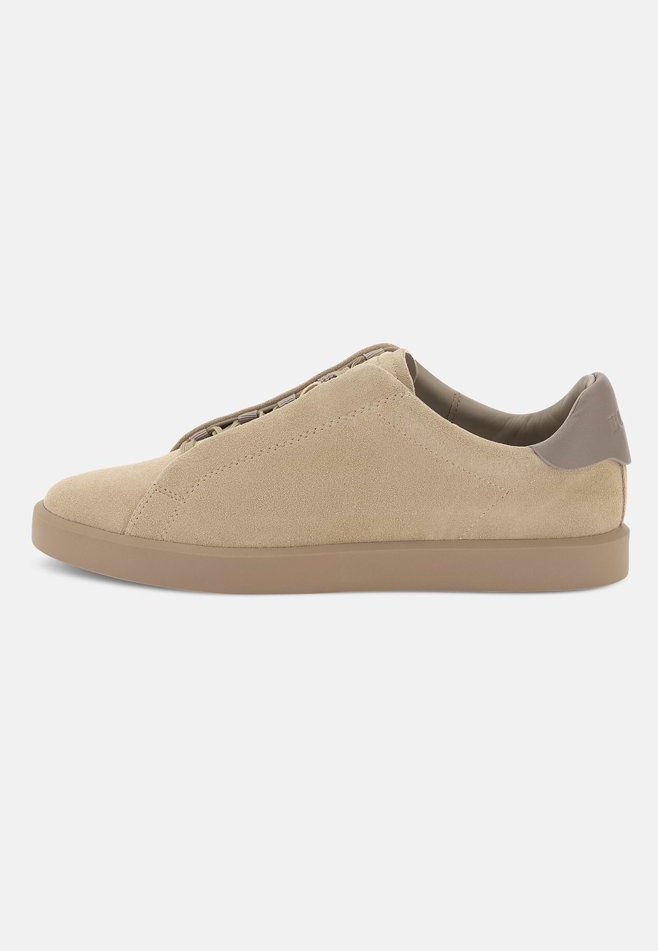 Essence Trainers in Suede Leather, Taupe, hi-res