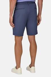 Stretch Cotton Bermuda Shorts, Air-blue, hi-res