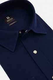 Regular Fit Cotton Shirt, Navy blue, hi-res