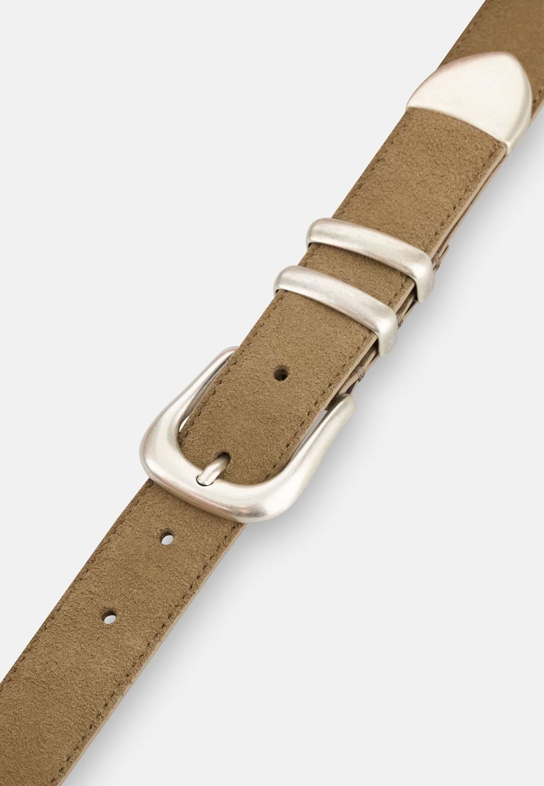 Riem Dames van Suèdeleer, Taupe, hi-res, 3