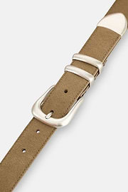 Riem Dames van Suèdeleer, Taupe, thumb, 3