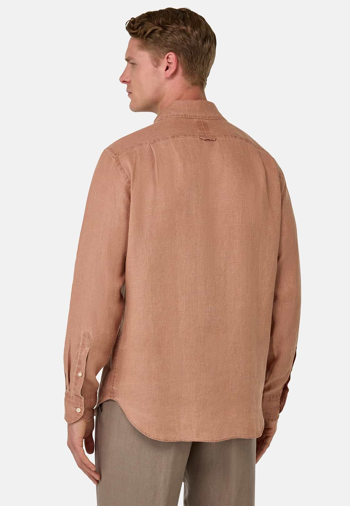 Regular Fit Linen Shirt, Rot, hi-res
