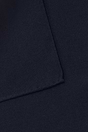 Wool Pocket Square, Navy blue, hi-res