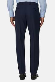 Trousers in Pure Wool Travel, Blue, thumb, 5
