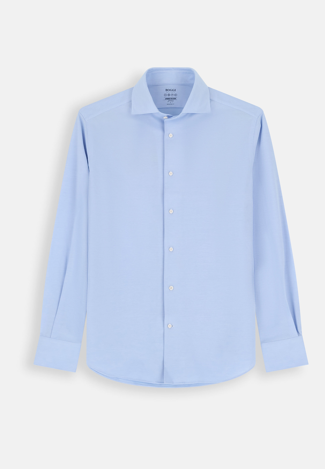 Polo En Jersey Japonais Regular Fit, Bleu clair, hi-res, 7