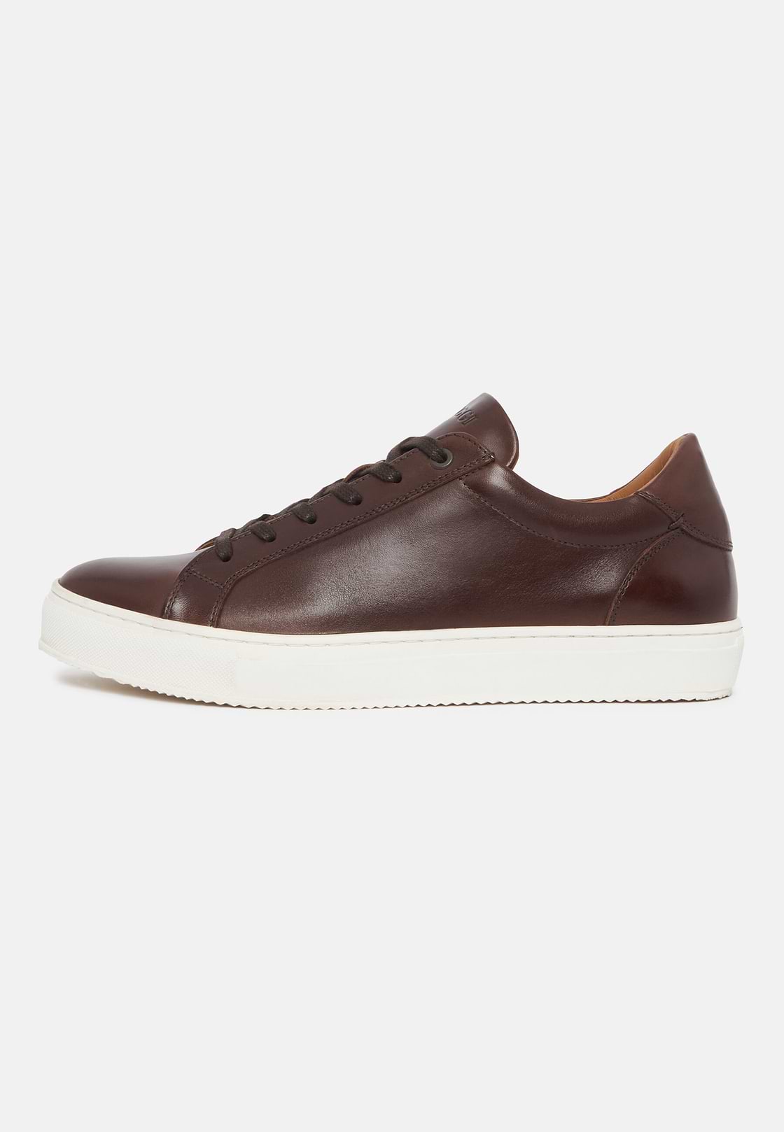 Zapatillas Marrones De Piel, Marrón, hi-res