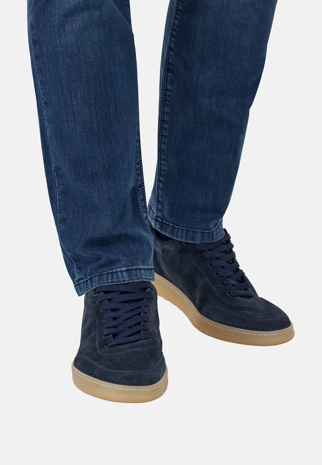 Sneakers En Daim, bleu marine, hi-res