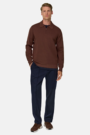 Joggers in Wool Blend WOOLTECH, Navy blue, thumb, 2