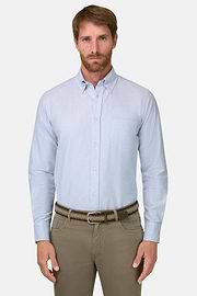 Overhemd in Oxford Katoen Regular Fit, Light Blue, thumb, 1