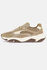 STORM Trainers in Leather and Technical Fabric, CAML, thumb, 1
