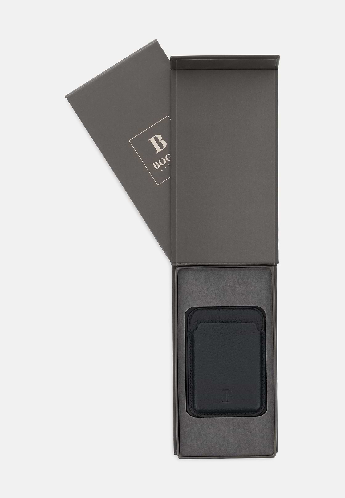 MagSafe Card Holder in Leather with Gift Box, Black, hi-res, 4