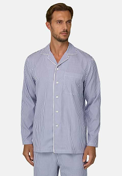 Pajama Pinstripe Cotton Poplin