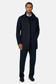 Car Coat aus technischem Gewebe B Tech, Navy blau, thumb, 2