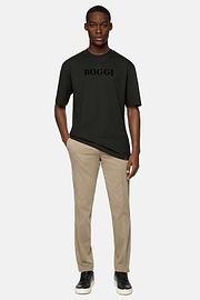 Camiseta de algodón, Negro, hi-res