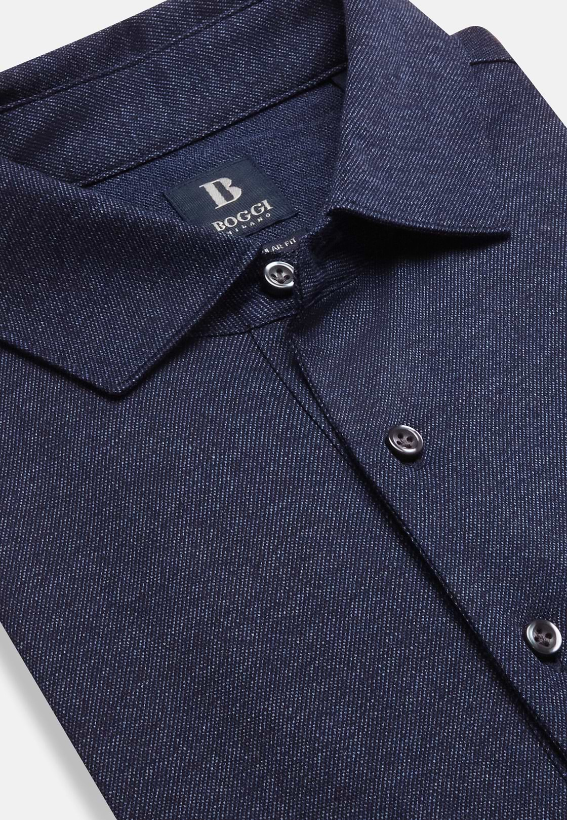 Polo Shirt In Cotton Jersey Regular Fit, Navy blue, hi-res