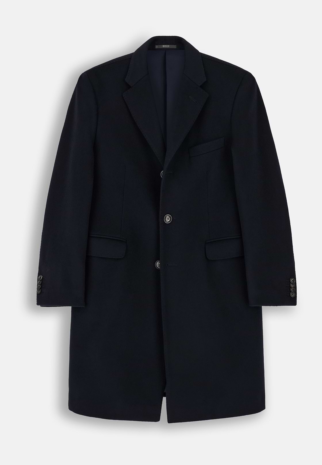 Single-Breasted Wool Coat, Navy blue, hi-res, 6