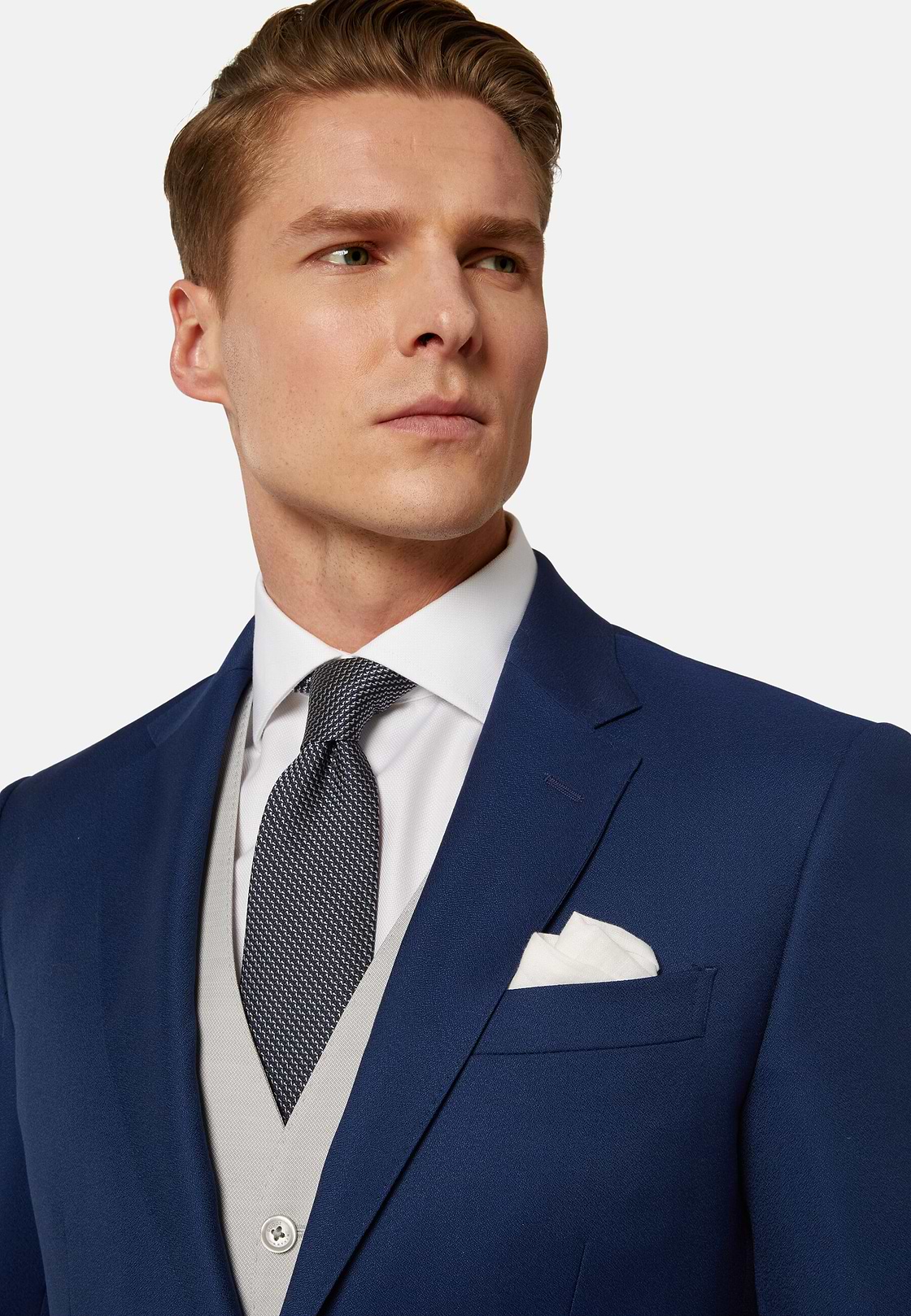 Royal Blue Suit In Pure Wool, Royal blue, hi-res