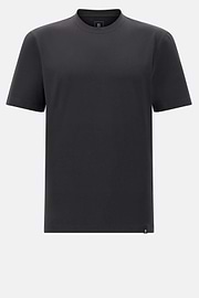 T-Shirt In Stretch Supima Cotton, Black, hi-res