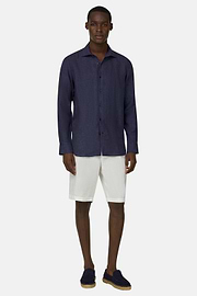 Hemd Aus Leinen Regular Fit, Navy blau, thumb, 2
