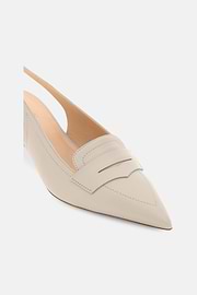 Zapato Slingback De Piel, Arena, thumb, 4