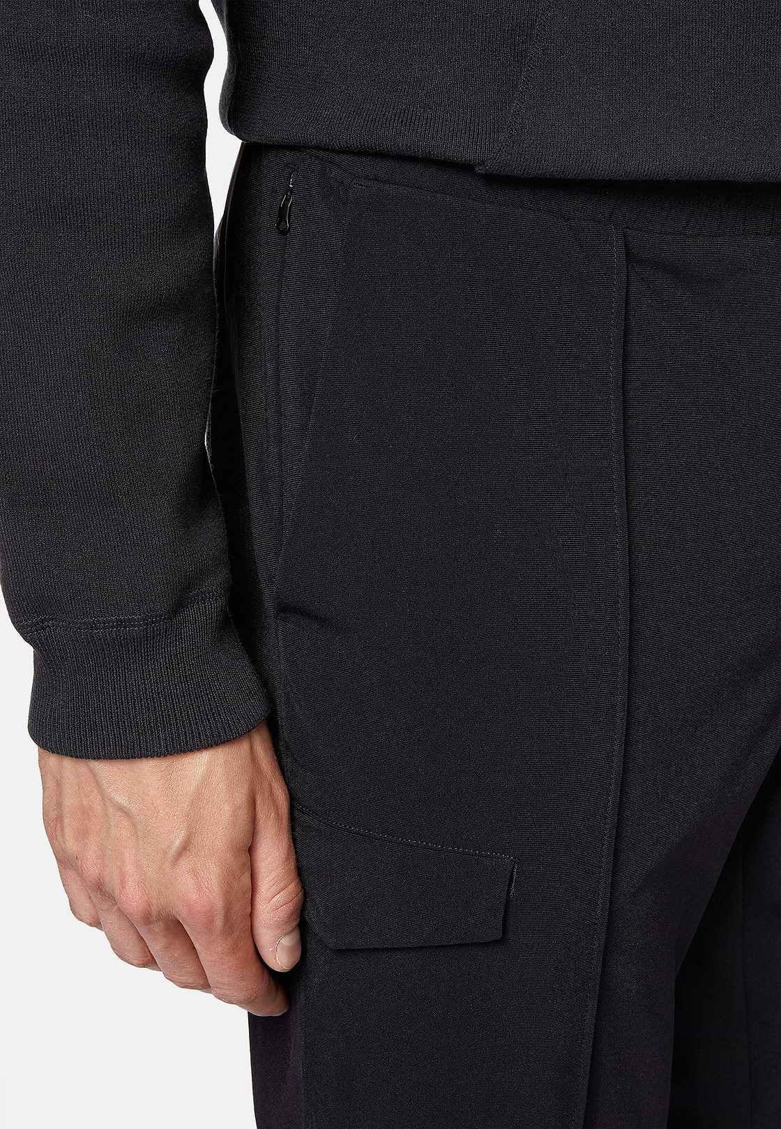 Pantalones Cargo De Nailon Indesmallable B Tech, Negro, hi-res