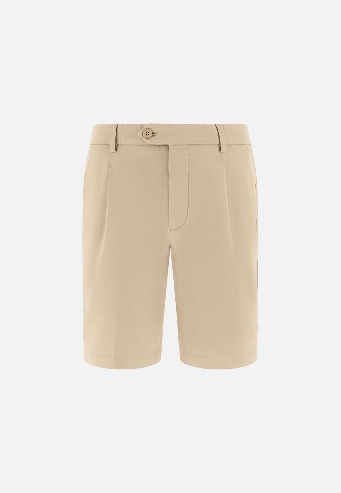 Bermuda En Coton Tencel Extensible, Sable, hi-res, 5