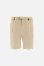 Bermuda En Coton Tencel Extensible, Sable, thumb, 5