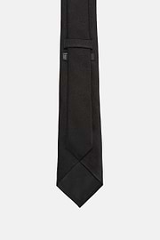 Silk Tie, Black, hi-res