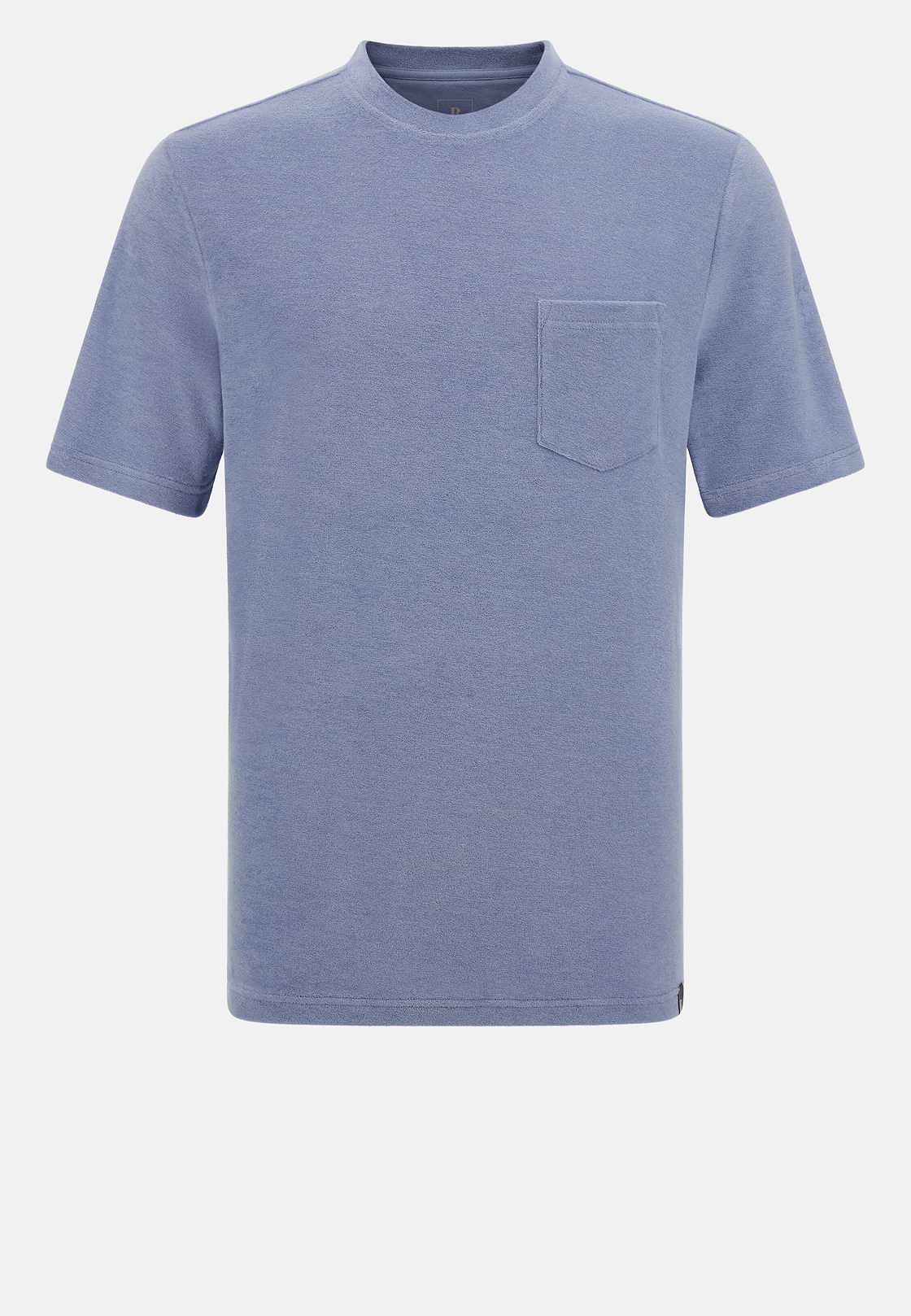 Cotton/Nylon T-Shirt, Indigo, hi-res, 4