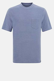 Cotton/Nylon T-Shirt, Indigo, thumb, 4
