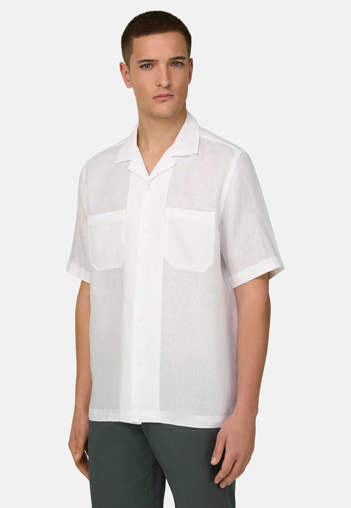 Hemd Aus Leinen Regular Fit, Weiß, hi-res, 2