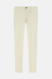 Jean En Coton Tencel Extensible, Jaune, hi-res
