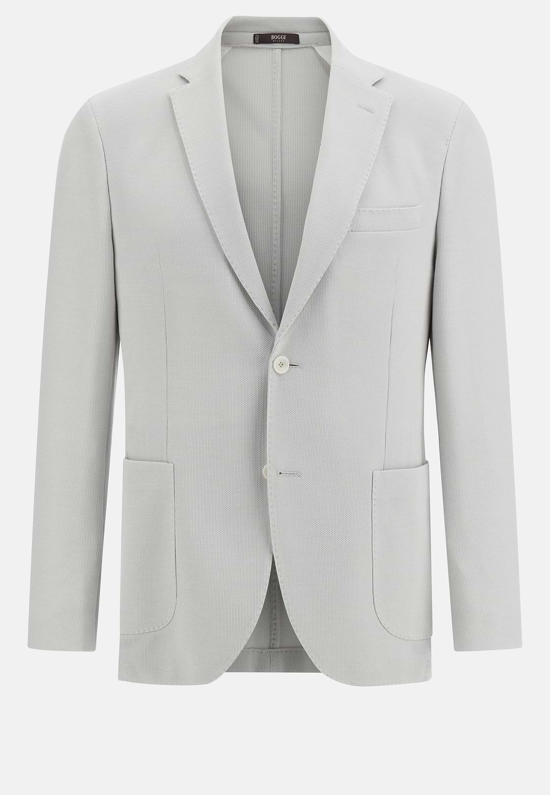 B Jersey Cotton Crepe Jacket, Ice, hi-res