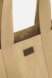 Cotton Blend Tote Bag, Beige, thumb, 3
