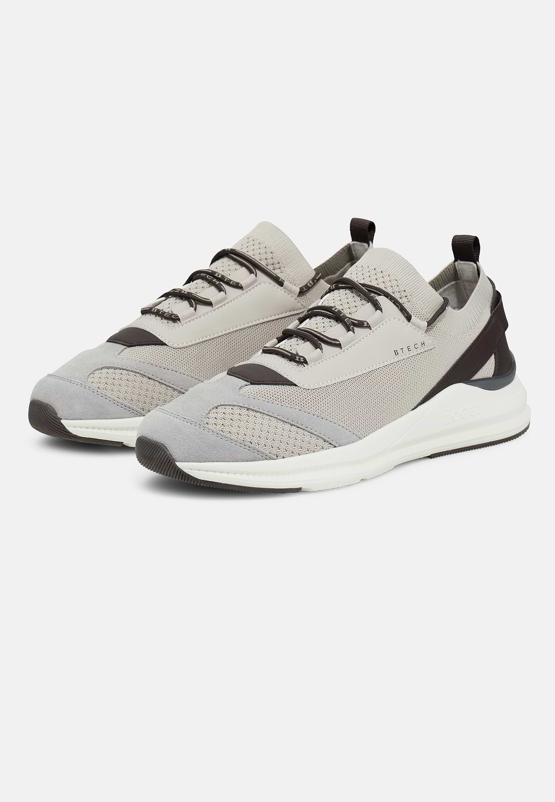 Zapatillas Tech De Punto, Taupe, hi-res
