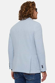 Veste Bleu Clair En Coton B Jersey, Bleu clair, hi-res