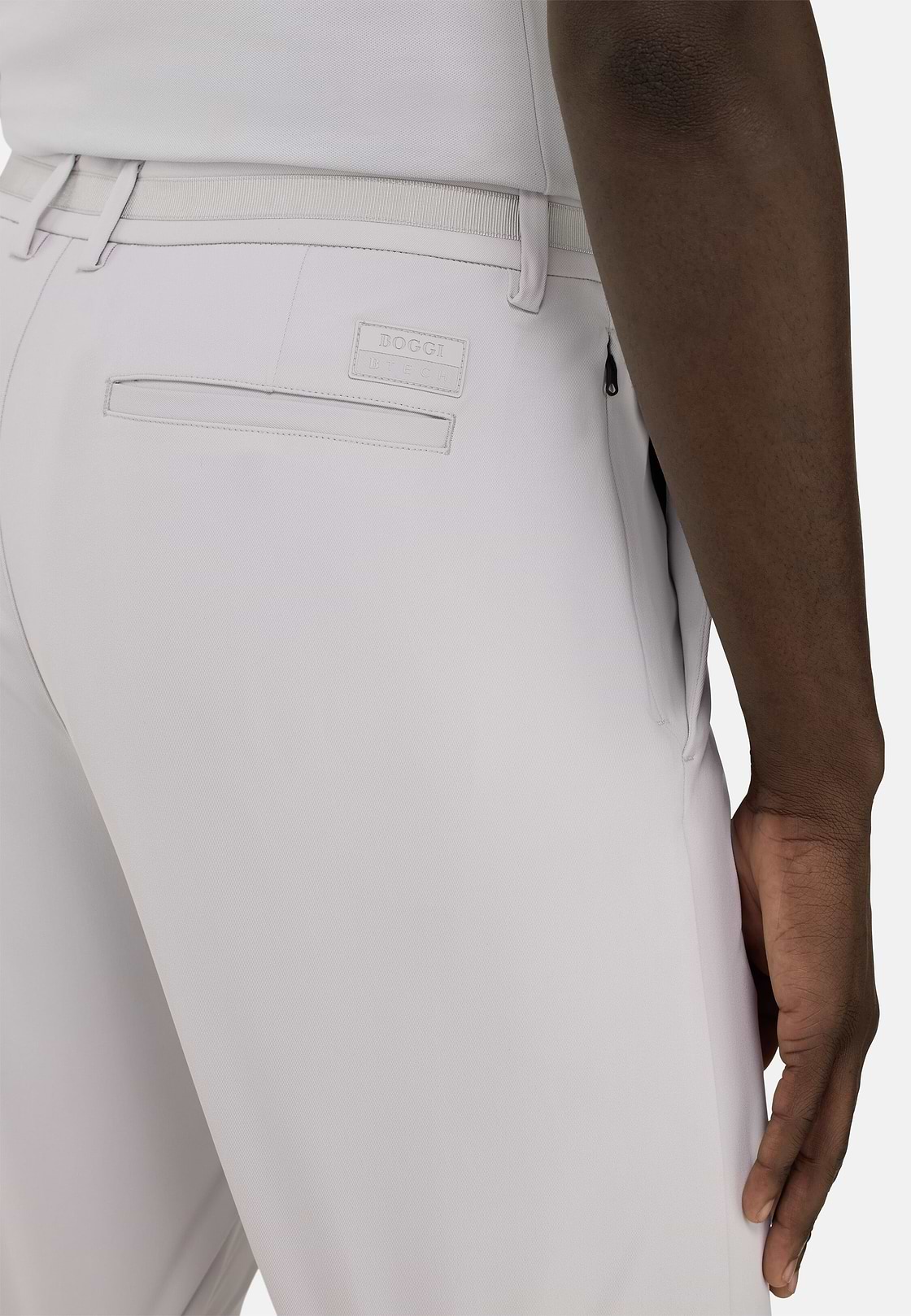 B Tech Stretch Nylon Bermuda Shorts, Ice, hi-res