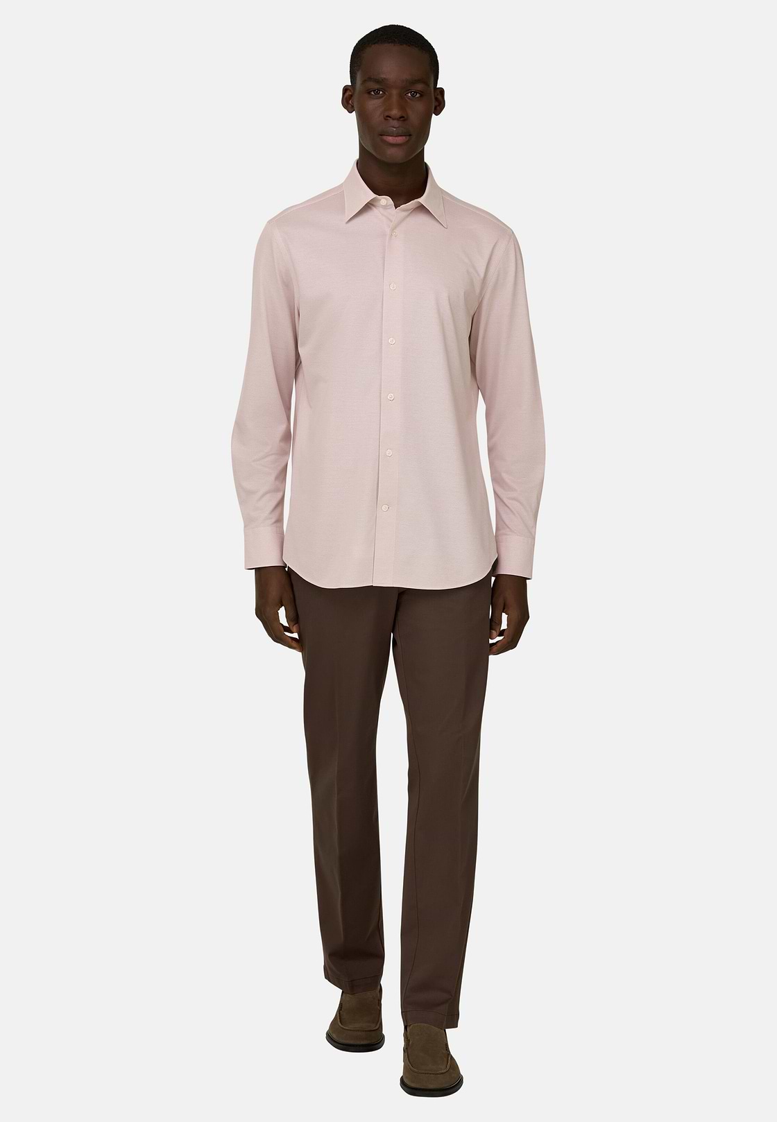 Polohemd Aus Japanischem Jersey Regular Fit, Rosso, hi-res, 2