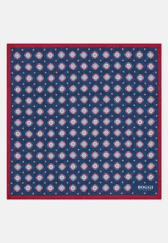 Pochette Motivo Medaglioni In Seta