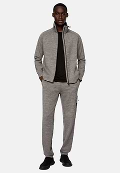 Sweat-Shirt Full Zip En Mélange Coton Scuba Léger