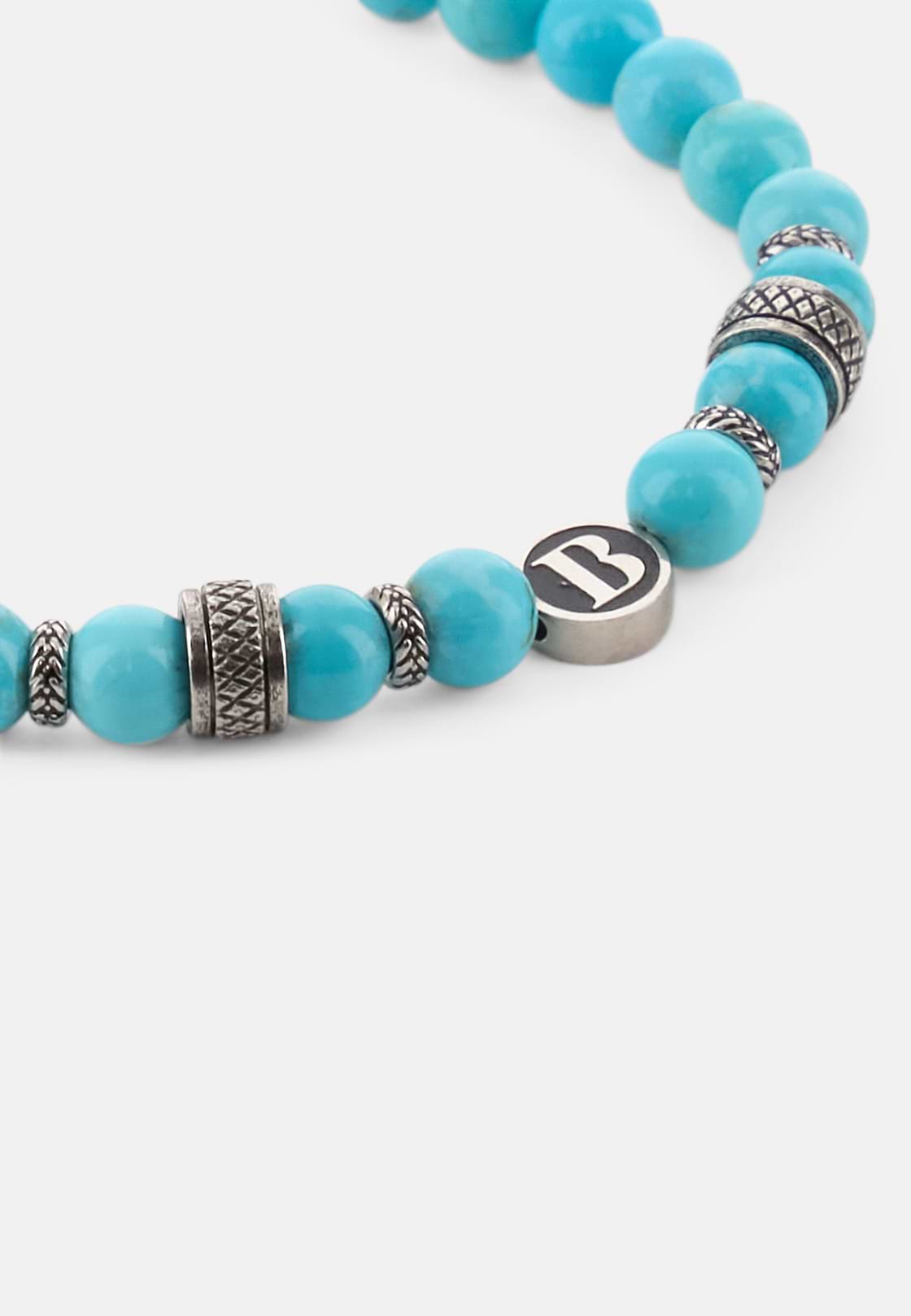 Edelstahl-Armband Mit Sodalith-Perlen, Hellblau, hi-res, 2