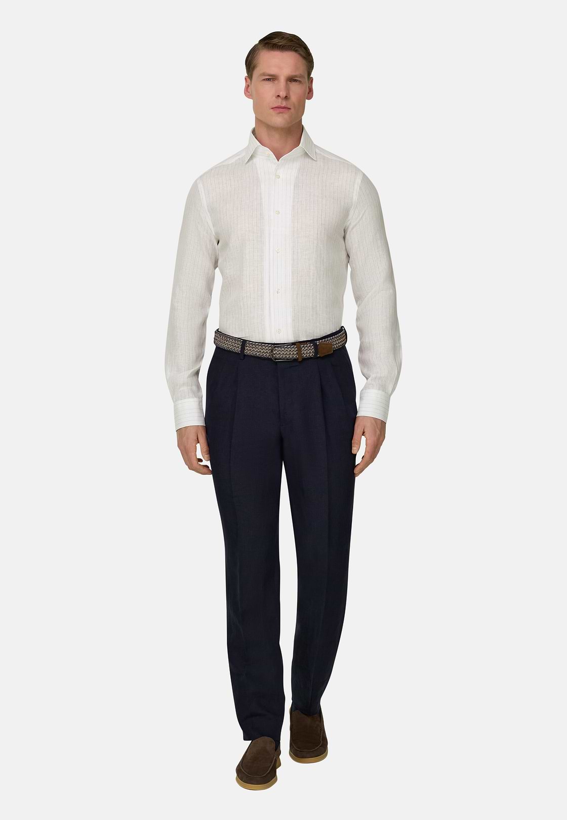 Hemd Aus Leinen Regular Fit, Hellblau, hi-res, 1