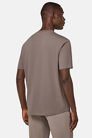 T-shirt En Piqué Performant S.Cafè®, Taupe, hi-res