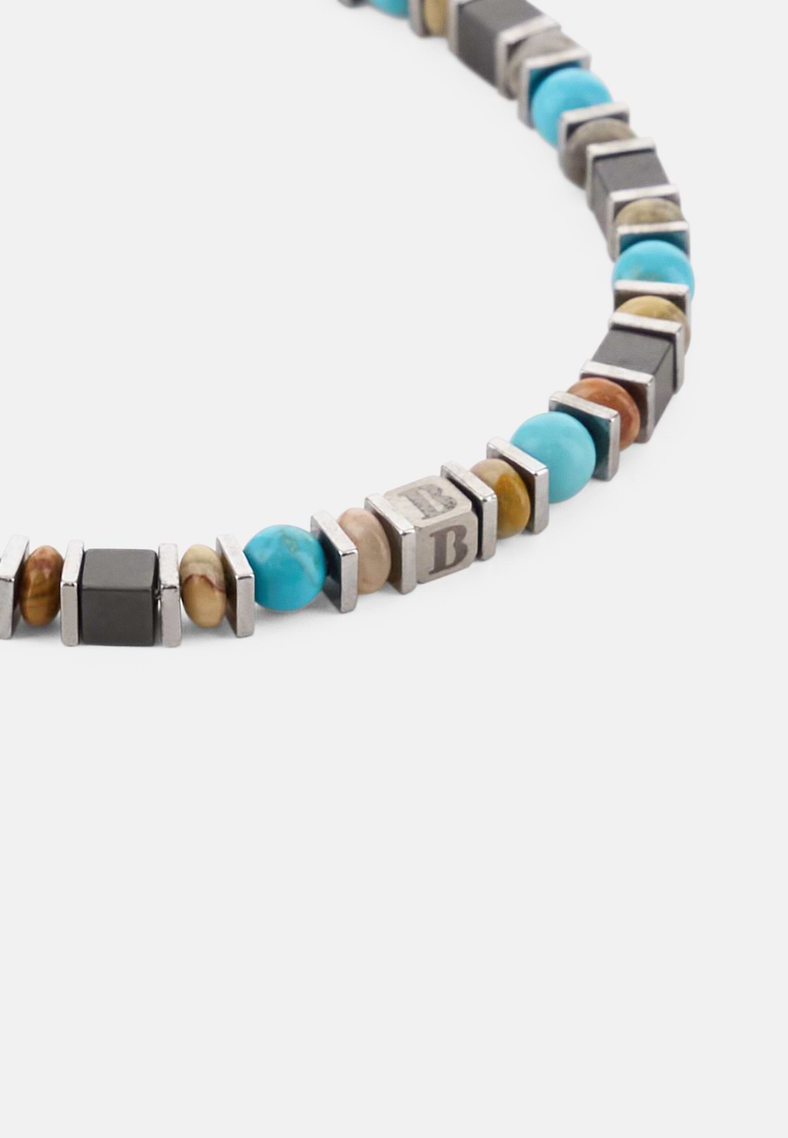 Edelstahl-Armband Mit Sodalith-Perlen, Hellblau, hi-res, 2
