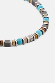 Edelstahl-Armband Mit Sodalith-Perlen, Hellblau, thumb, 2