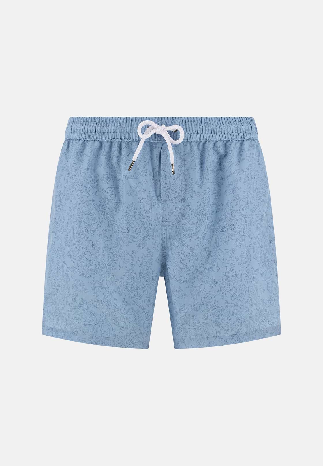 Badehose Mit Paisley-Druck, Hellblau, hi-res, 4