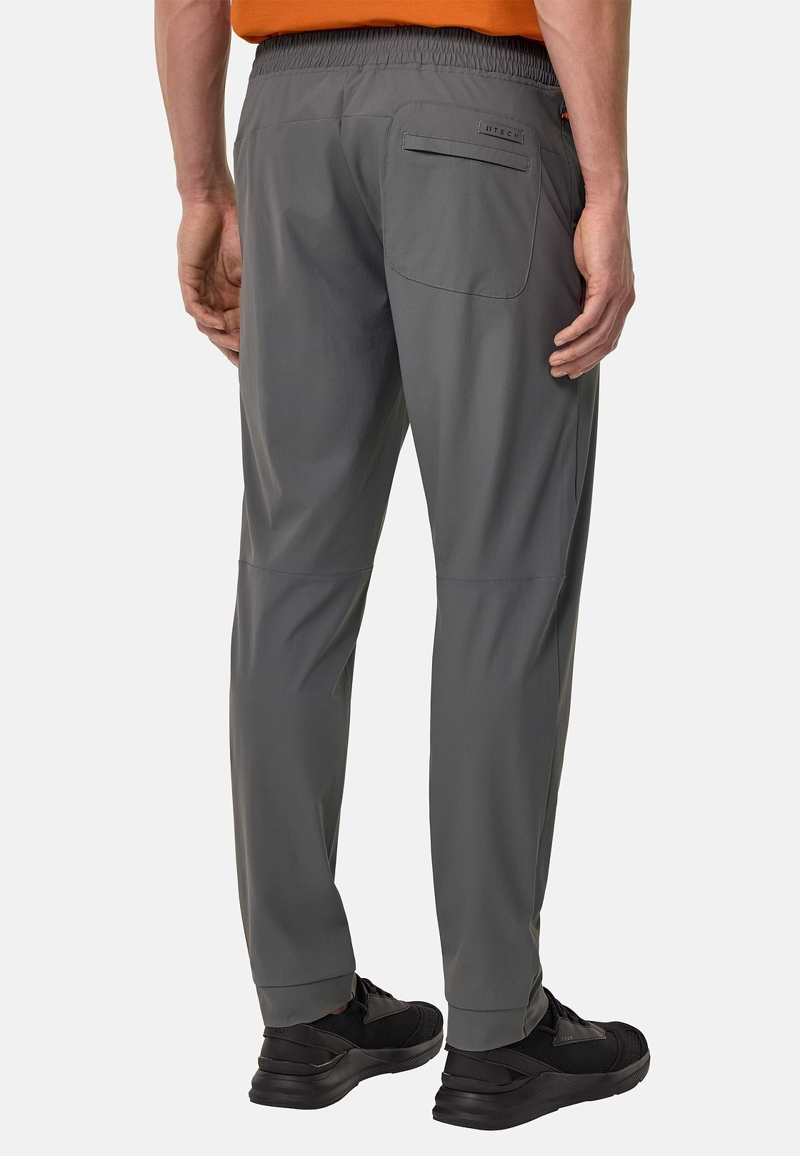 Stretch Nylon Trousers, Charcoal, hi-res