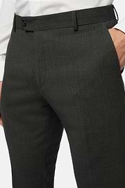 Trousers in Pure Wool Travel, Grey, hi-res