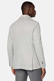 Veste Grise B Jersey En Coton Mélangé, Gris, hi-res